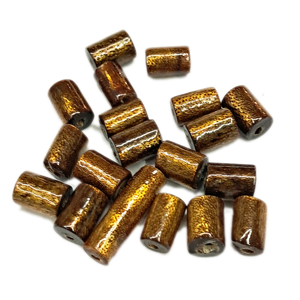 金珊瑚 圓柱珠 0.5*0.7公分2個【十方】144498