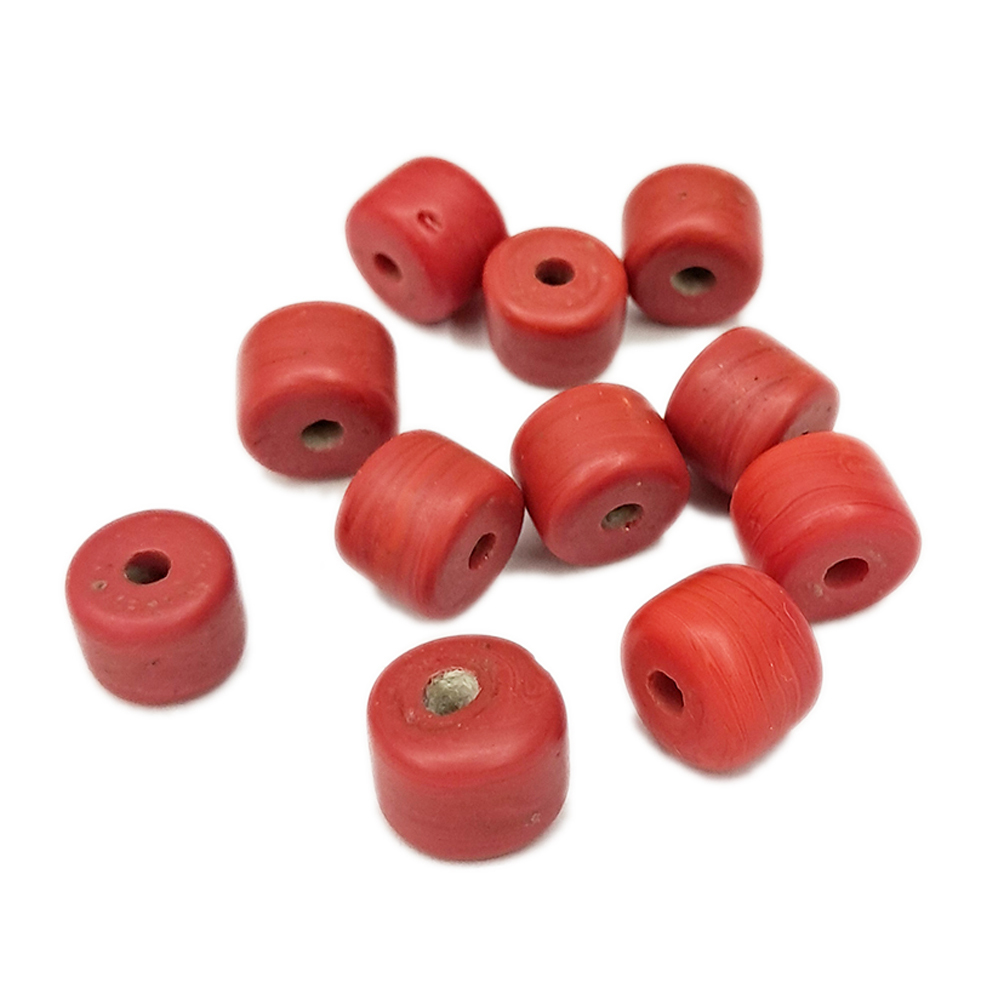 火山琉璃 圓柱珠1.1*0.8公分1個【十方】144501