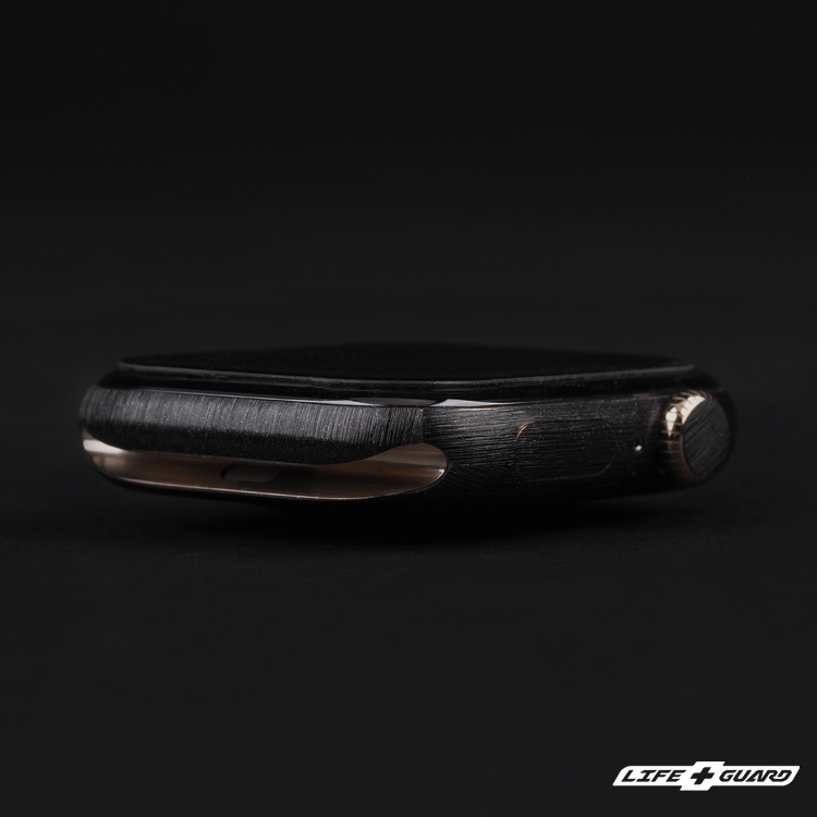 LIFE+GUARD 黑色髮絲貼膜質感特寫，LIFE+GUARD 設計風格