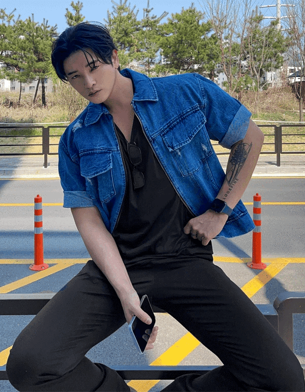 復古短款短袖牛仔外套