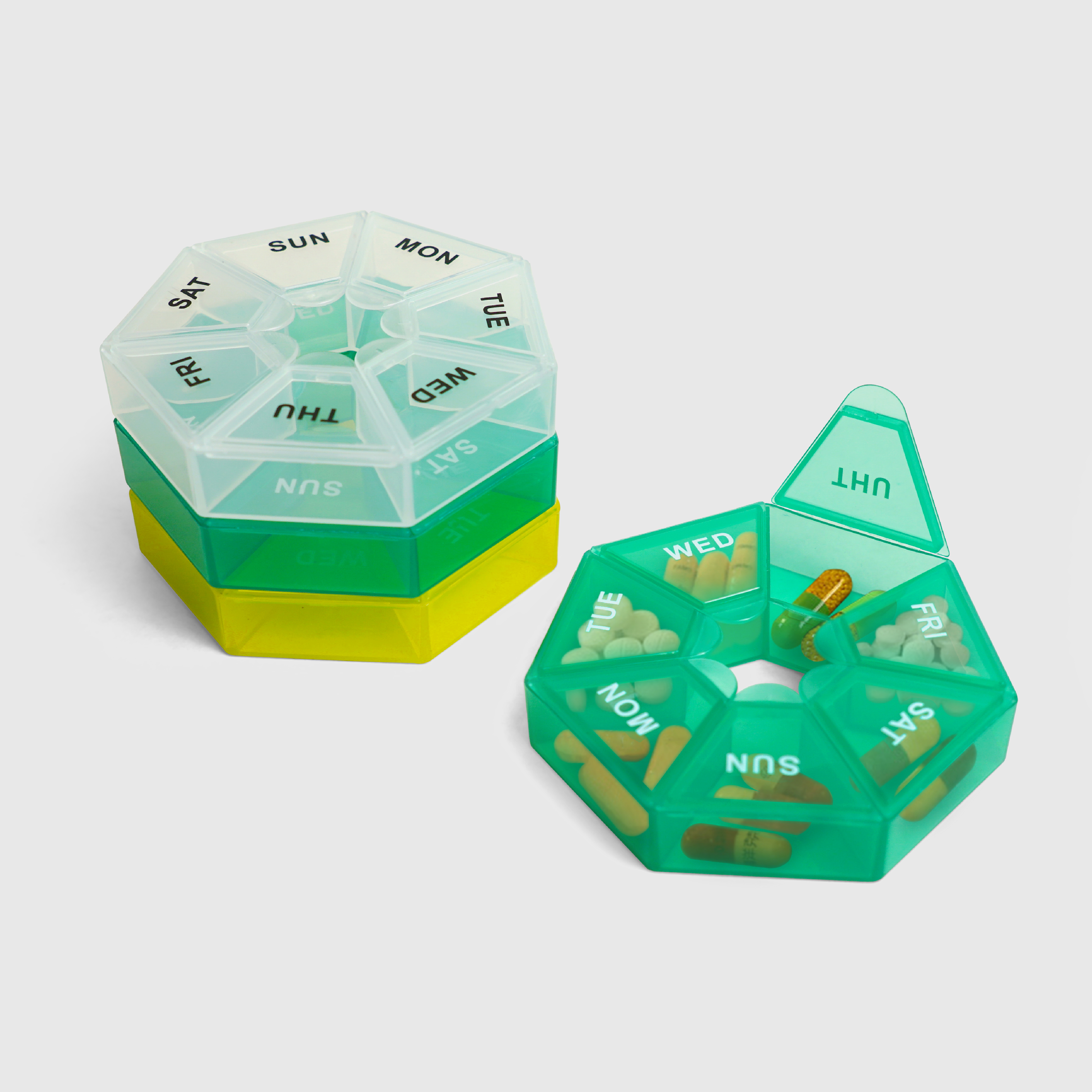 居家小物｜多邊形七日份藥盒
