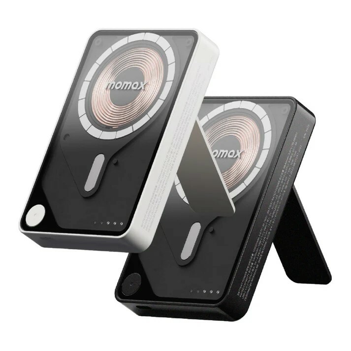 Momax 1-Power X Pro+ 10000mAh 磁吸內建USB-C線行動電源（附支架）
