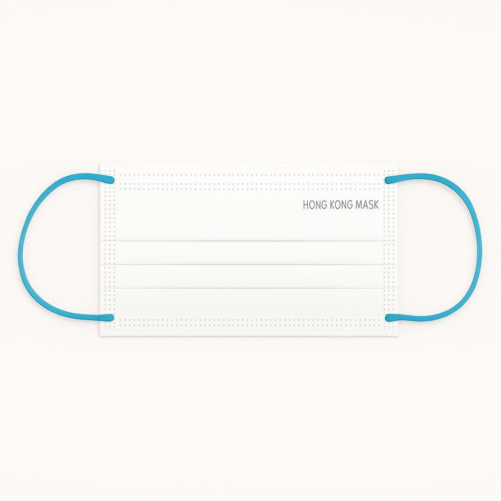 抗UV/防曬系列 - 成人口罩 (30片裝) 綠松石色耳繩【香港製造】