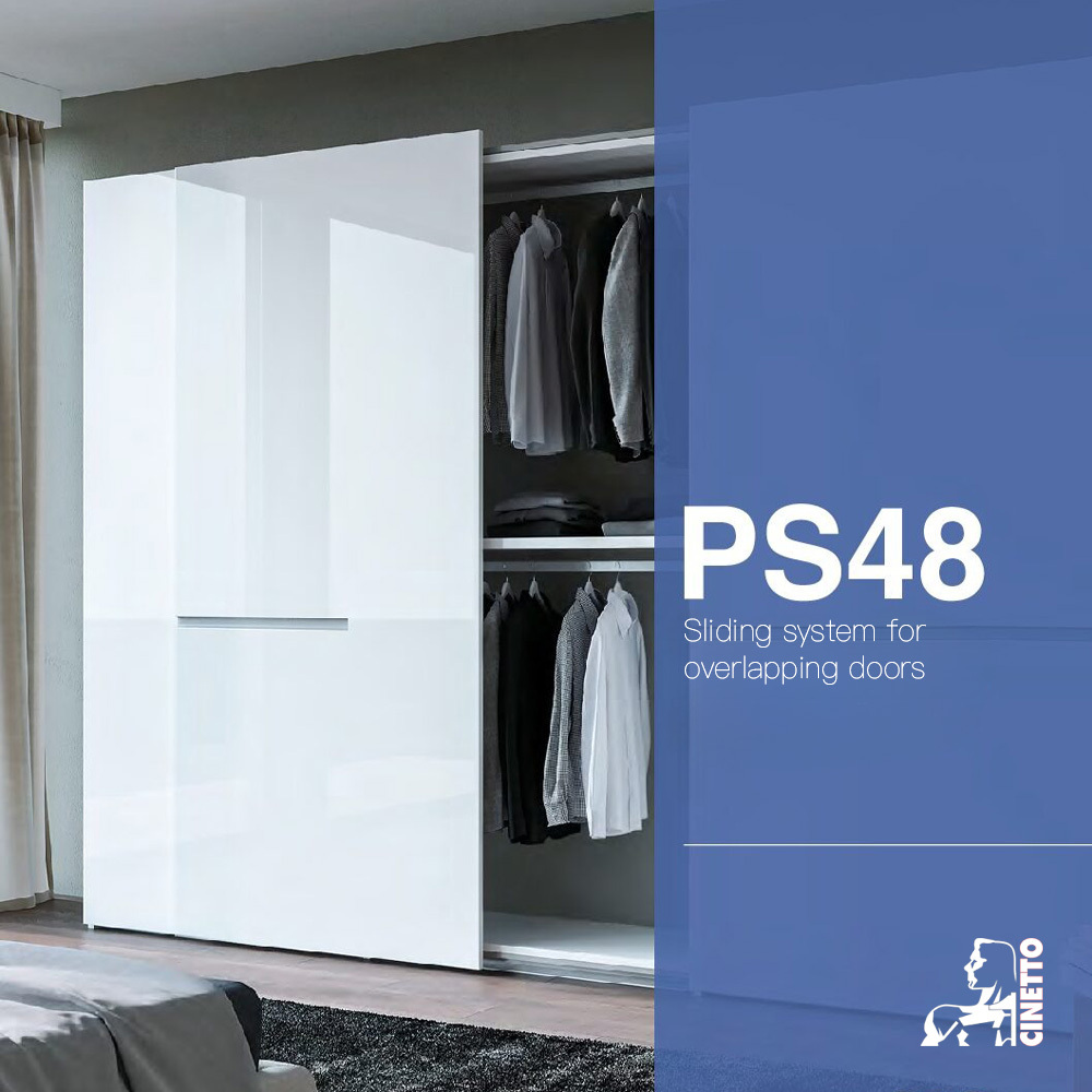 cinetto ps48 Sliding system for overlapping doors