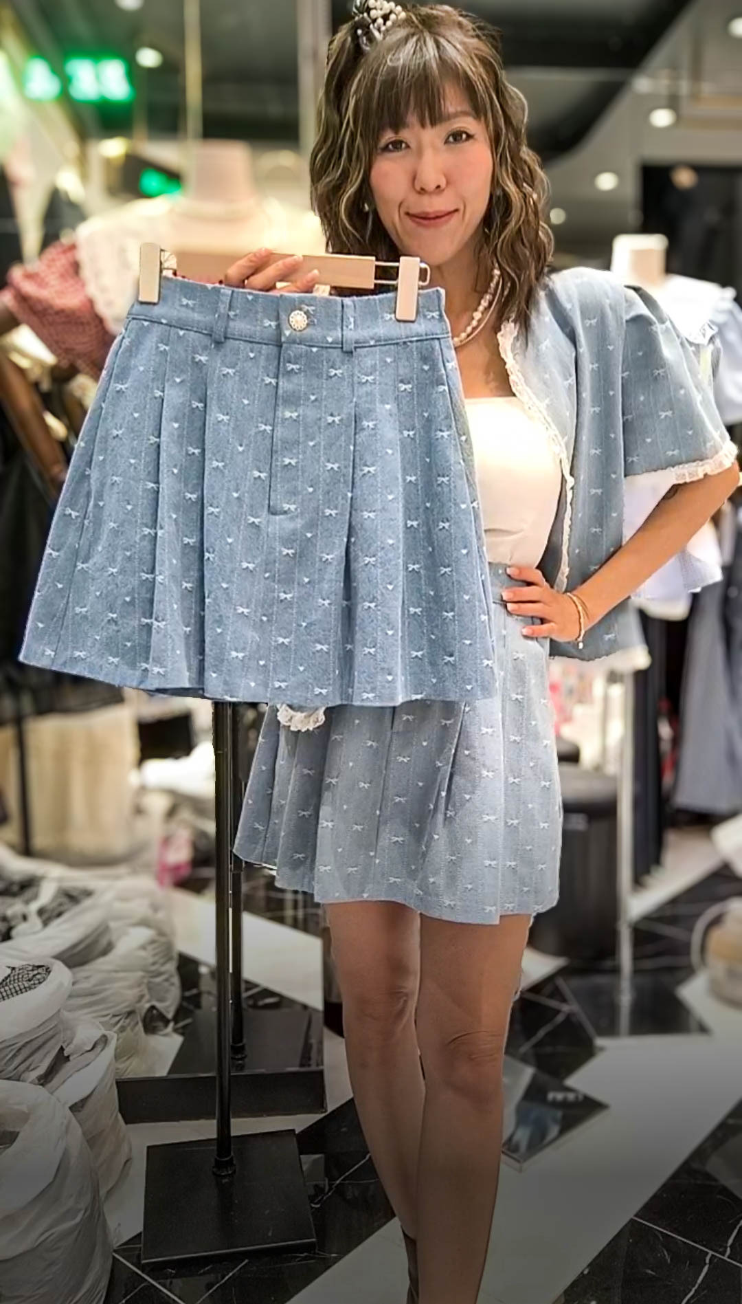PM_K2512  ▶️蝴蝶結牛仔外套 👉B:106cm L:55cm👈