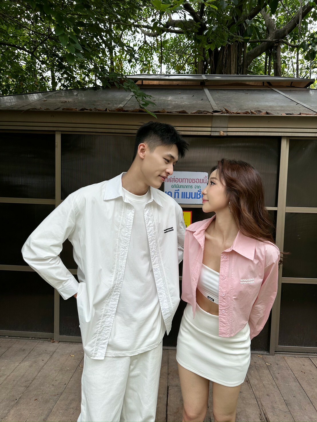 春日氧氣Spring—極簡三色襯衫(短版)