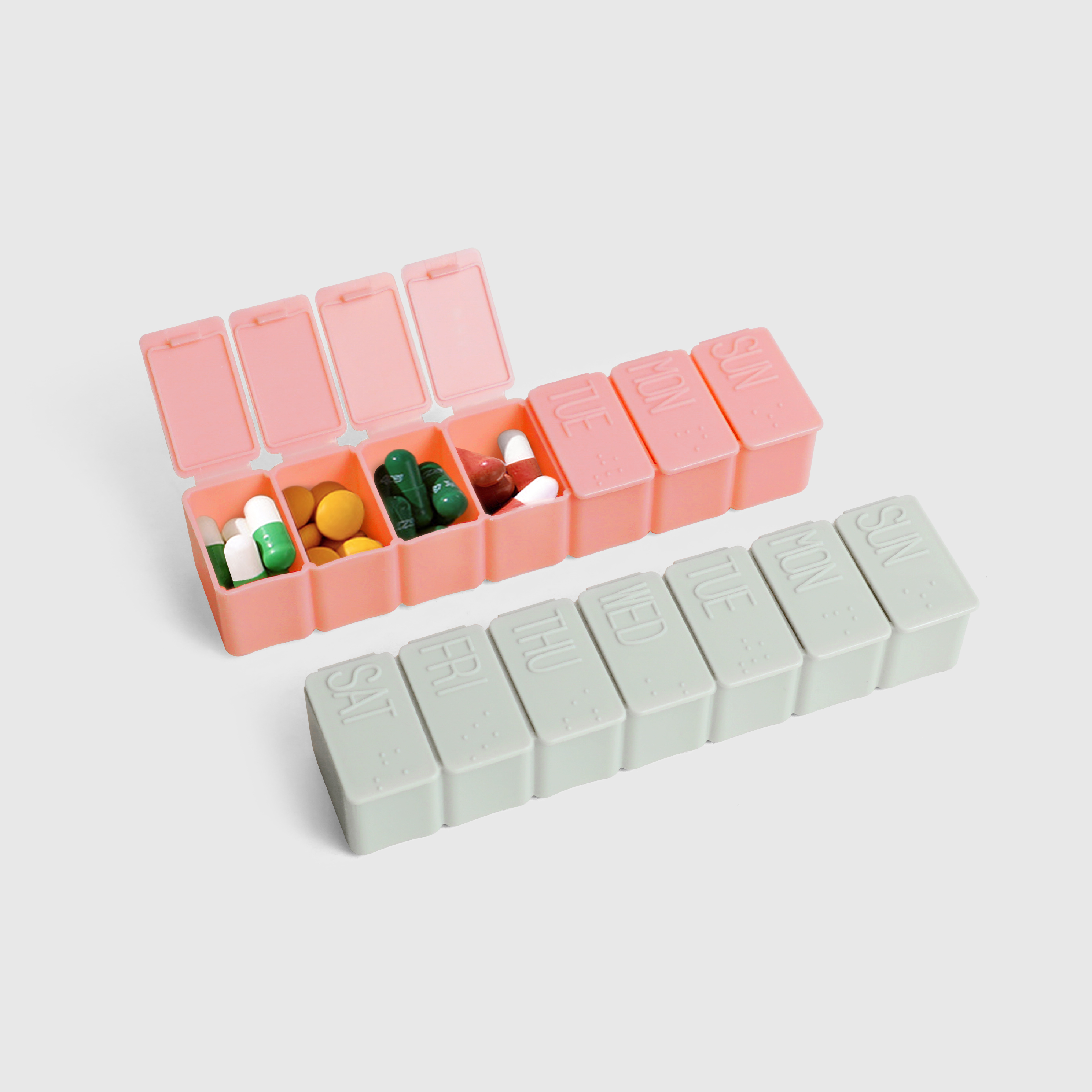 居家小物｜防潮盲文七日藥盒