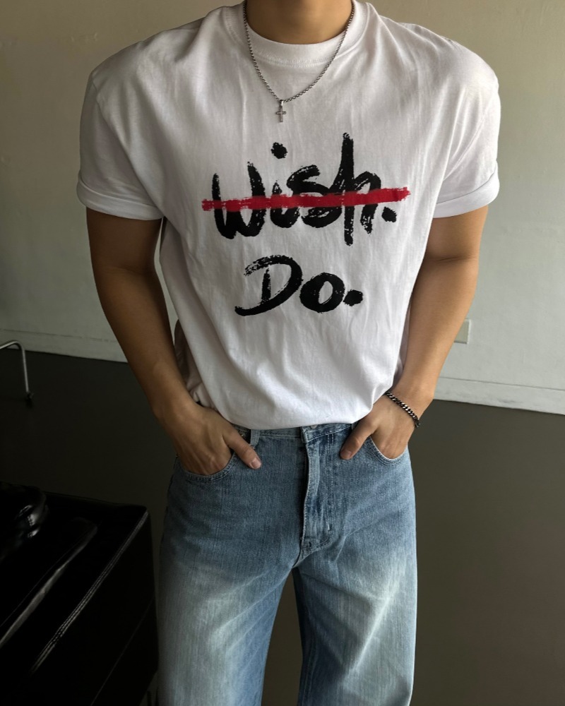 Wish 棉質短袖T卹