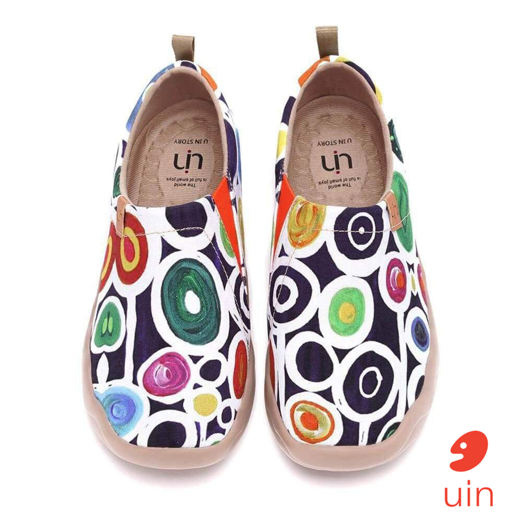 【 Uin 】西班牙原創設計 | 童花 彩繪鞋 休閒鞋 女鞋 懶人鞋