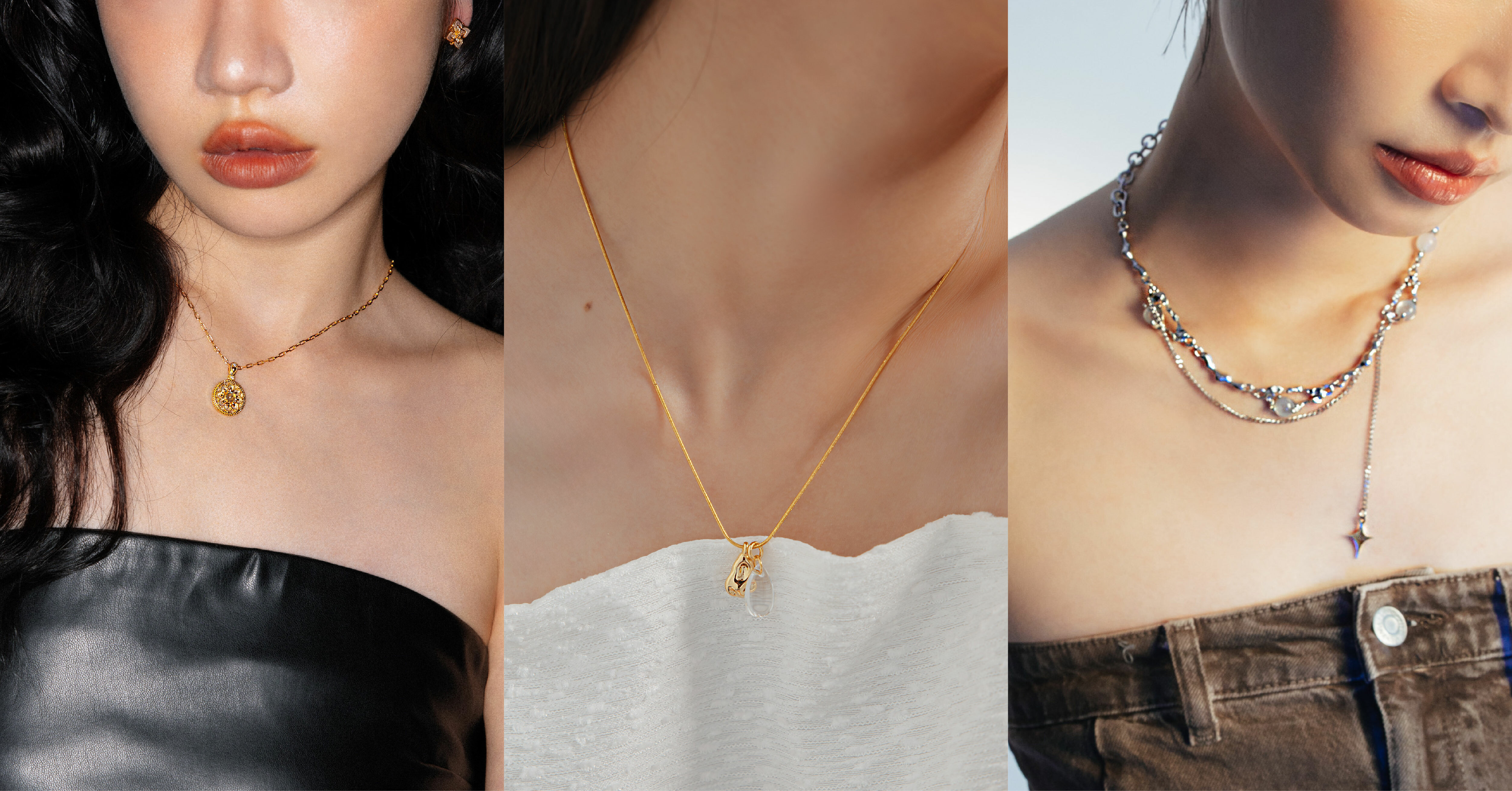 不同領口對應項鍊搭配公式一次學會