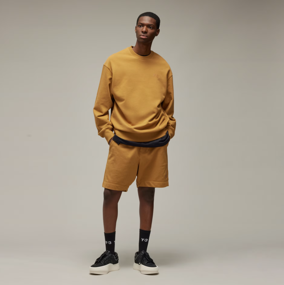 【 Y-3 FT CREW SWEAT 圓領衫 - 黃褐 】