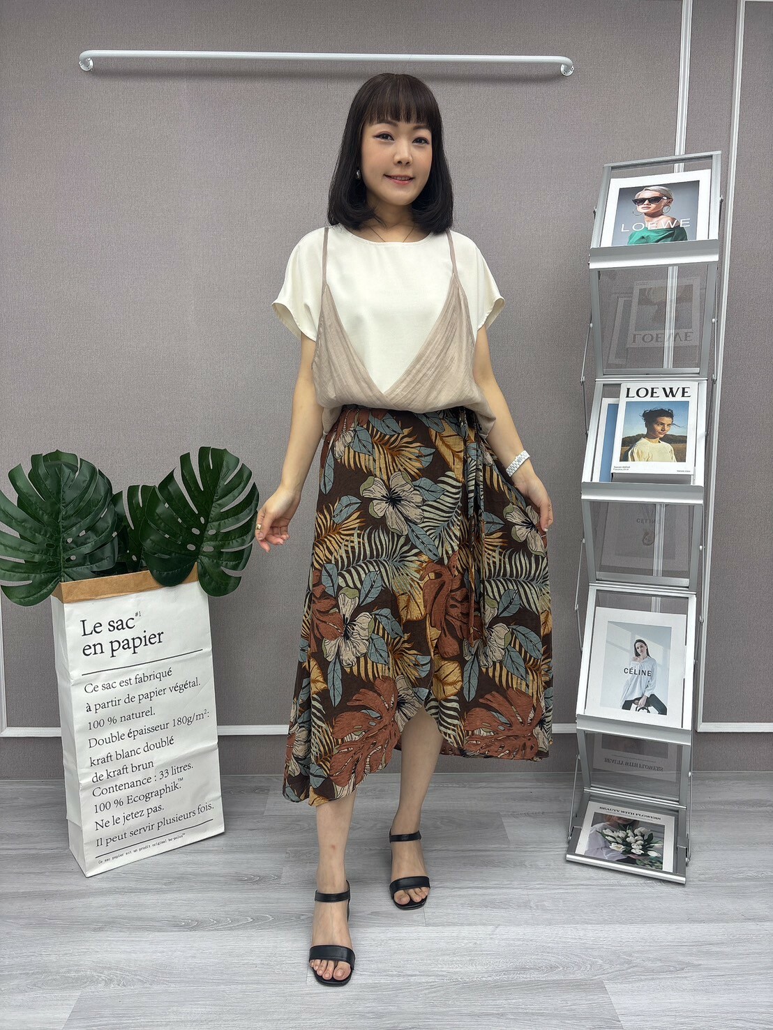 沙灘一片涼感裙