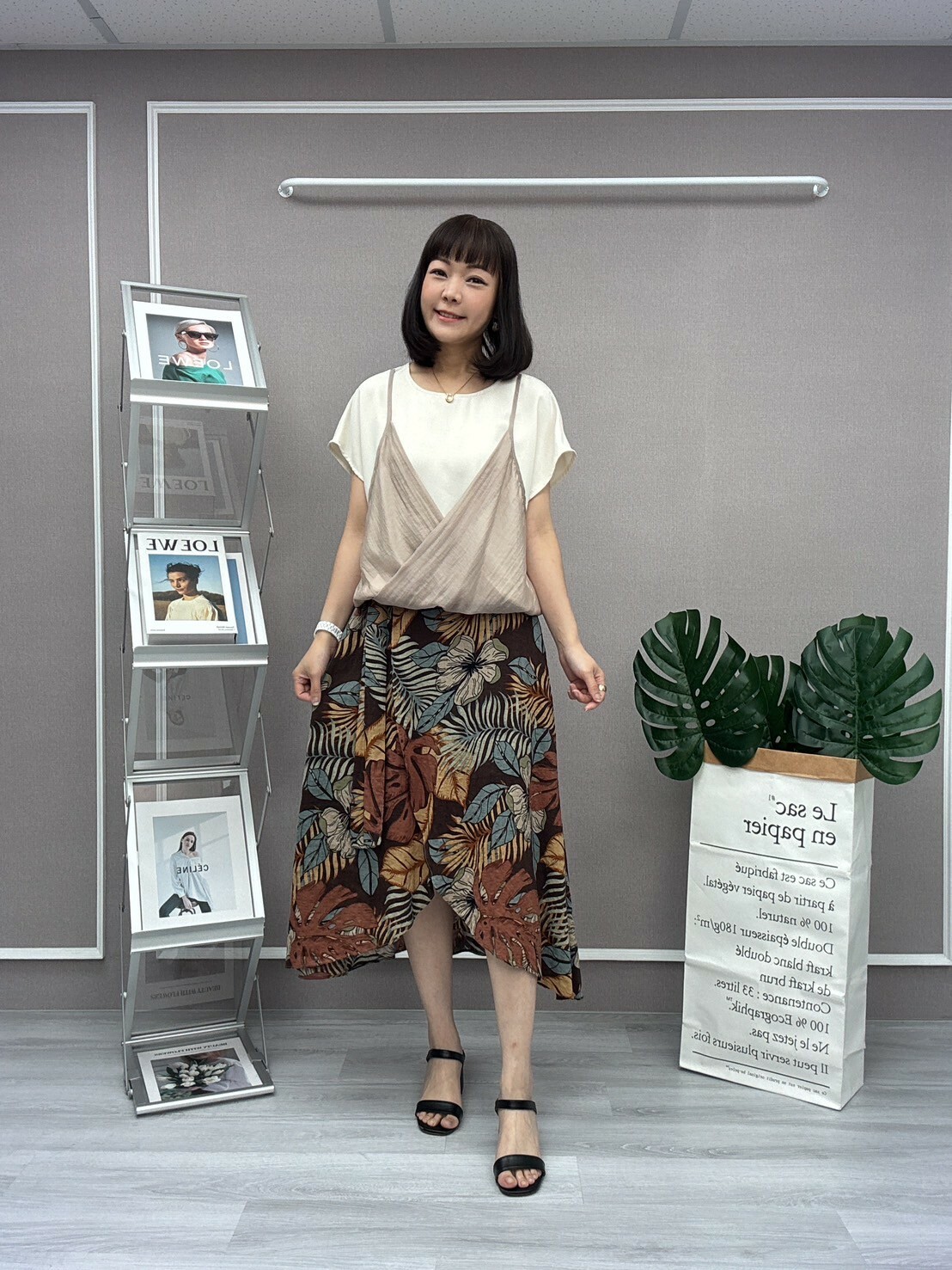 沙灘一片涼感裙