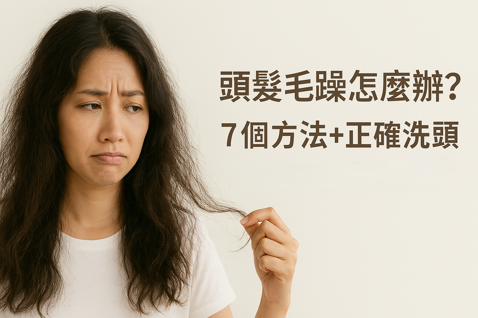 頭髮毛躁怎麼辦？７個方法+正確洗頭撇步讓你改善毛躁狀況！
