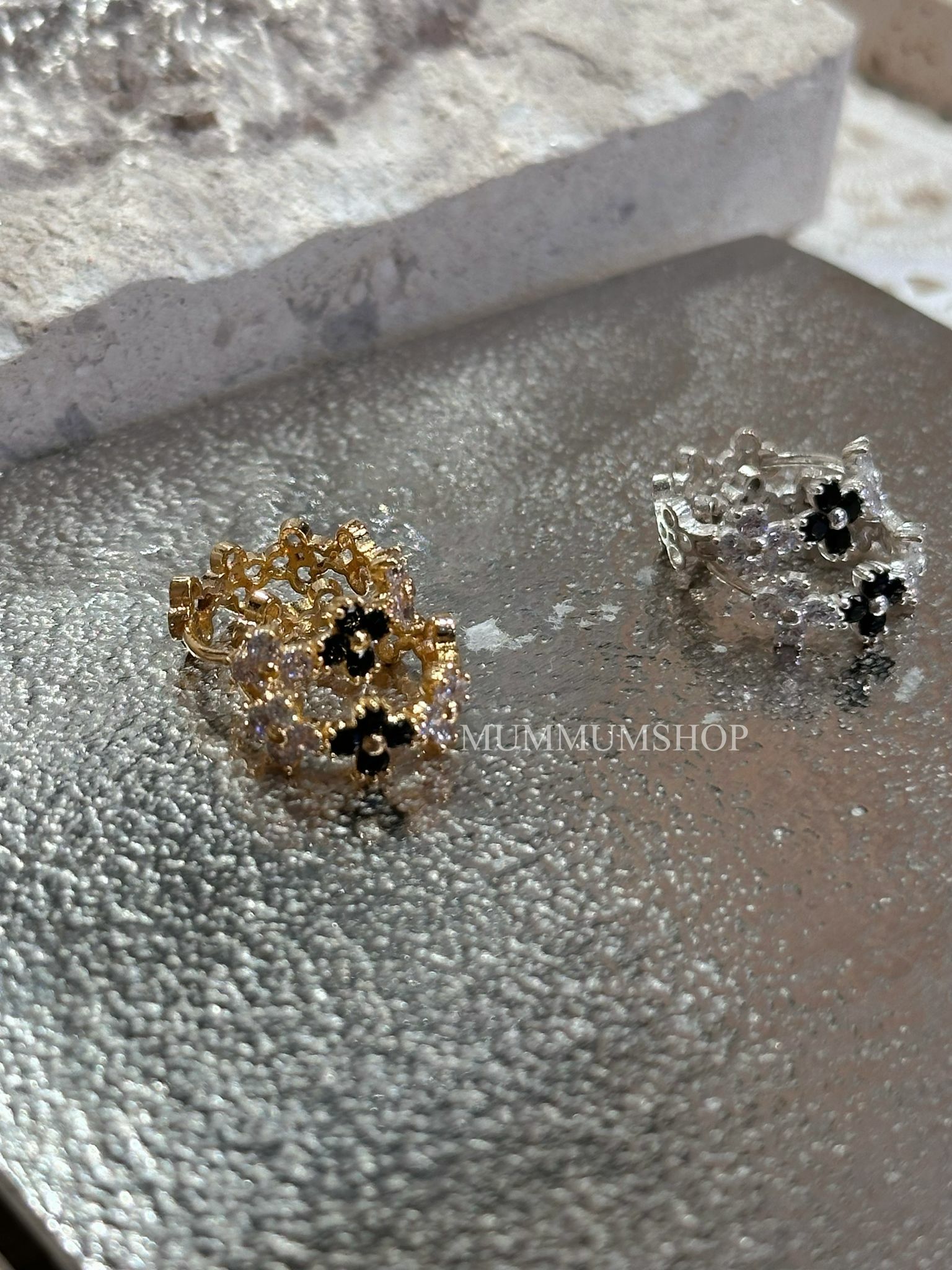 Sl572/925花仔耳環