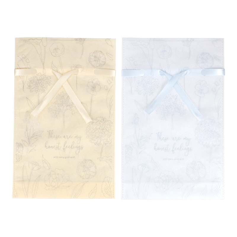 禮物束口袋/線條花卉 19×30×6cm