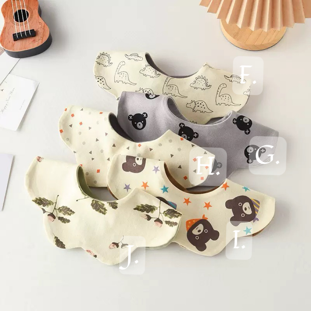 可愛小圖雙面口水巾｜多款