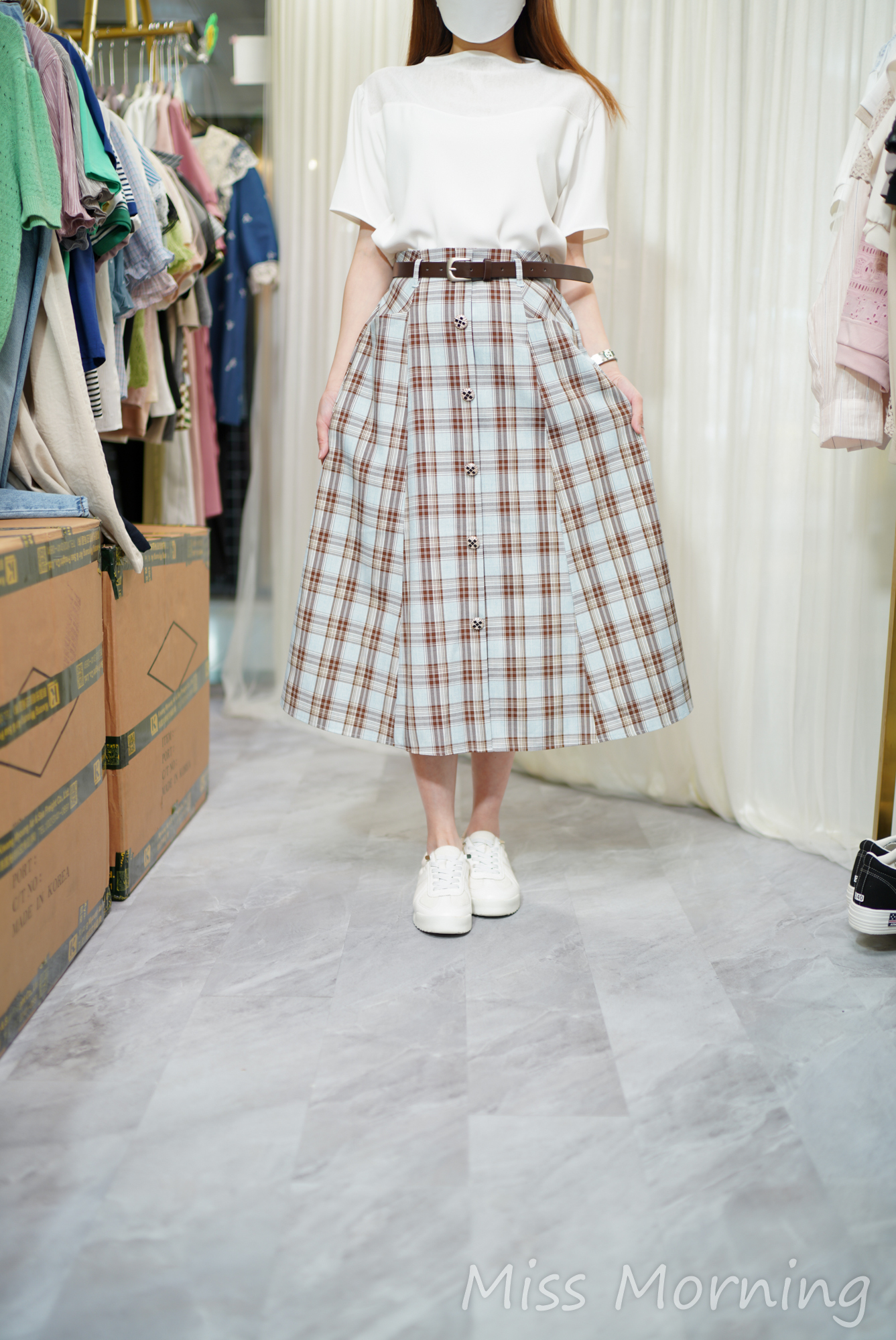 必買高質襯衣(14521)&氣質滿瀉免燙唔揀人著格仔裙(33929)