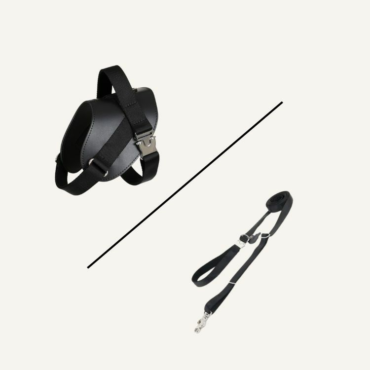 Saddle Harness set 都會優雅版A｜Saddle Hands-free Leash寵物牽繩＋馬鞍型寵物胸背