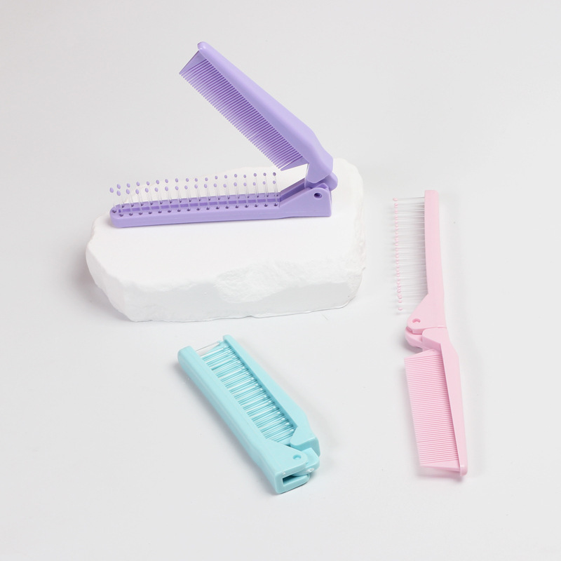 攜帶兩用摺疊梳+夾