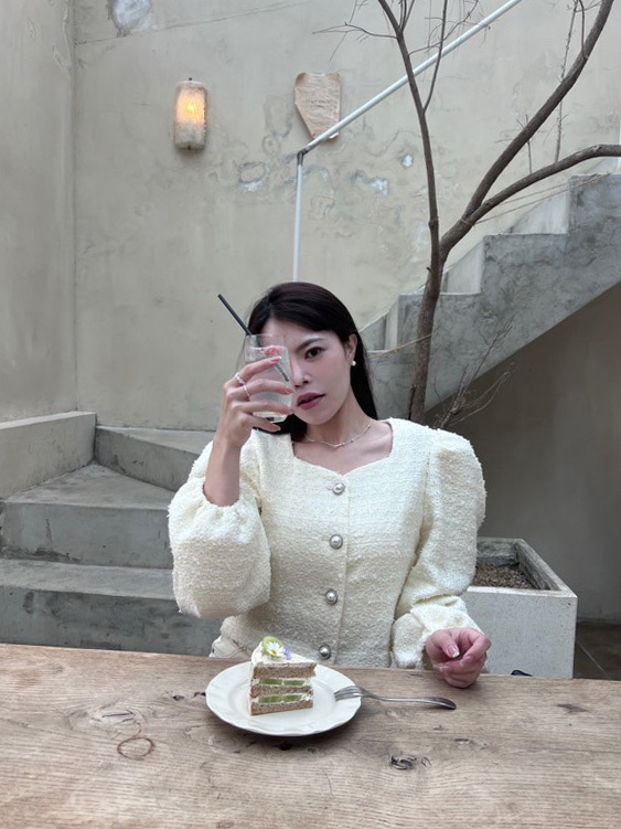 質感壓紋小香外套 | 奶油黃