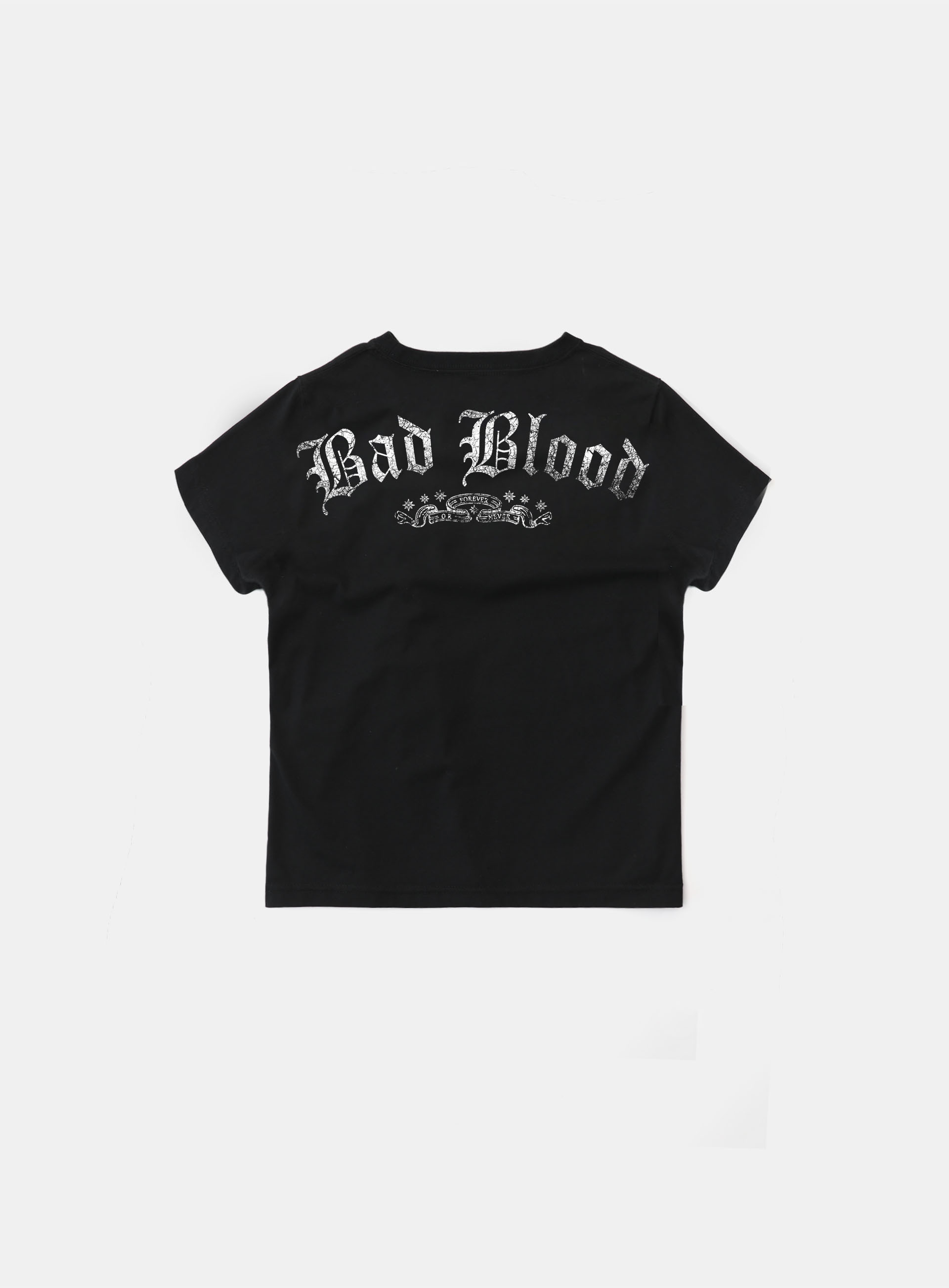 Bad Blood - crack print t-shirt (Black)