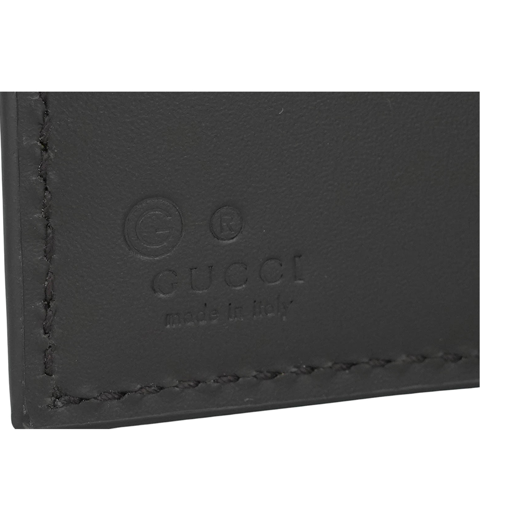 【GUCCI】Ophidia GG 塗層帆布綠紅對開零錢袋短夾(米色/烏木色) 779854 KHN4N 9791