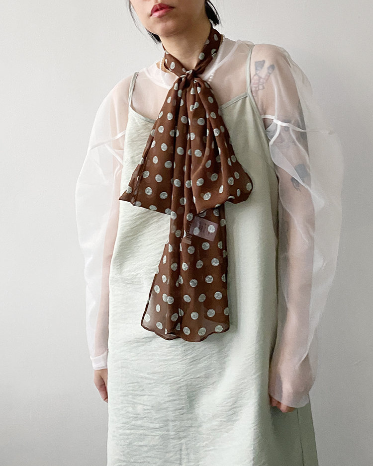 SC-177 復古點點圍巾