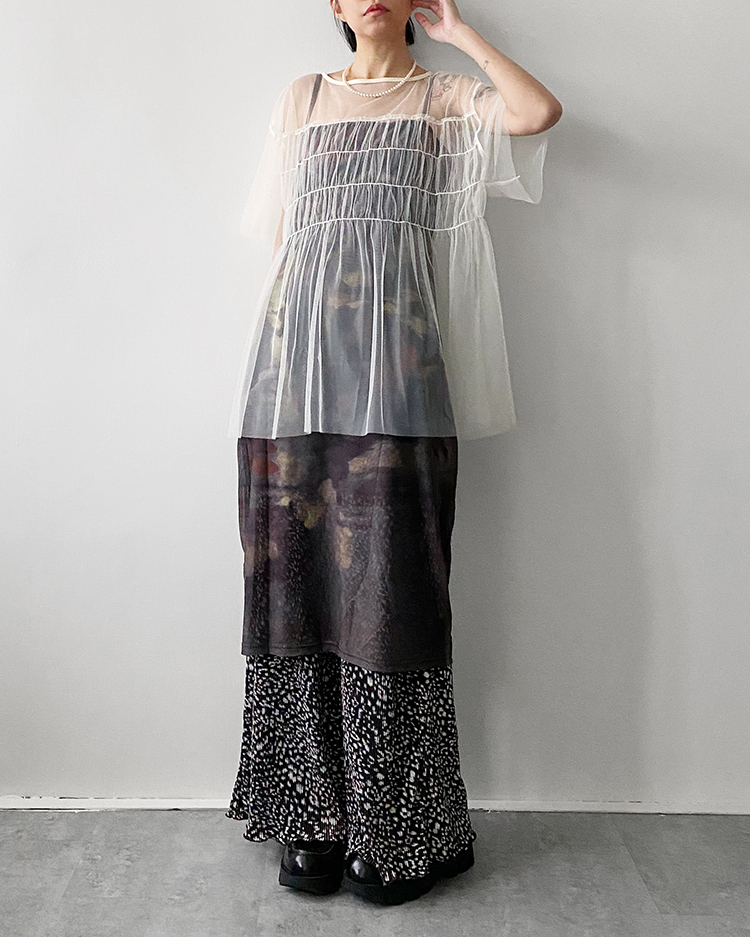 MFT-2700 網紗傘狀上衣