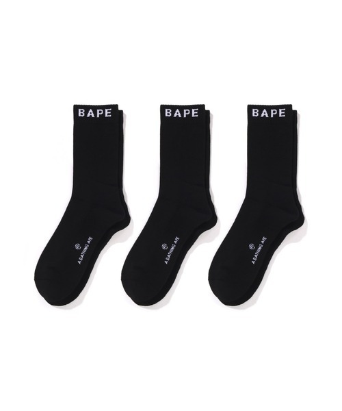 『日本連線中』2025SS A BATHING APE BAPE SOCKS 3 PAIRS 襪子 三雙一組
