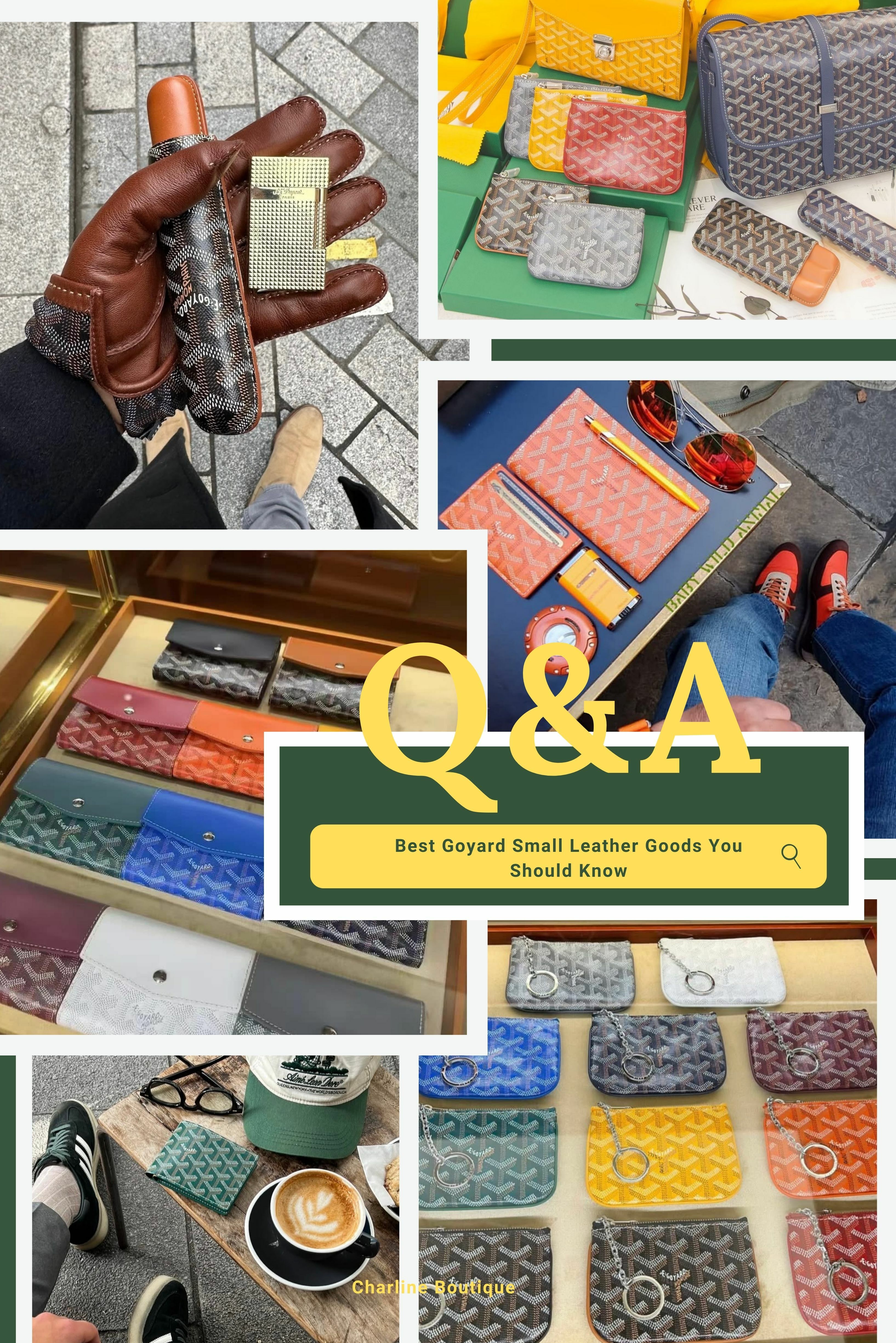 Q6｜Goyard 有哪些人氣配件或小皮件推薦？ 除了包包，Goyard 的配件也是許多愛用者推崇的精品選擇，兼具功能性與收藏價值。  Saint Sulpice 卡夾：極簡輕薄，適合日常輕裝出門。  Victoire 零錢包：拉鍊設計、容量充足，是小包最佳搭配。  雪茄盒、鑰匙包、筆記本保護套：展現生活細節的精緻品味。  建議閱讀：從日常到旅行，不允許你錯過Goyard這五款小皮件！                      精緻生活的必備：Goyard 精品生活小物推薦