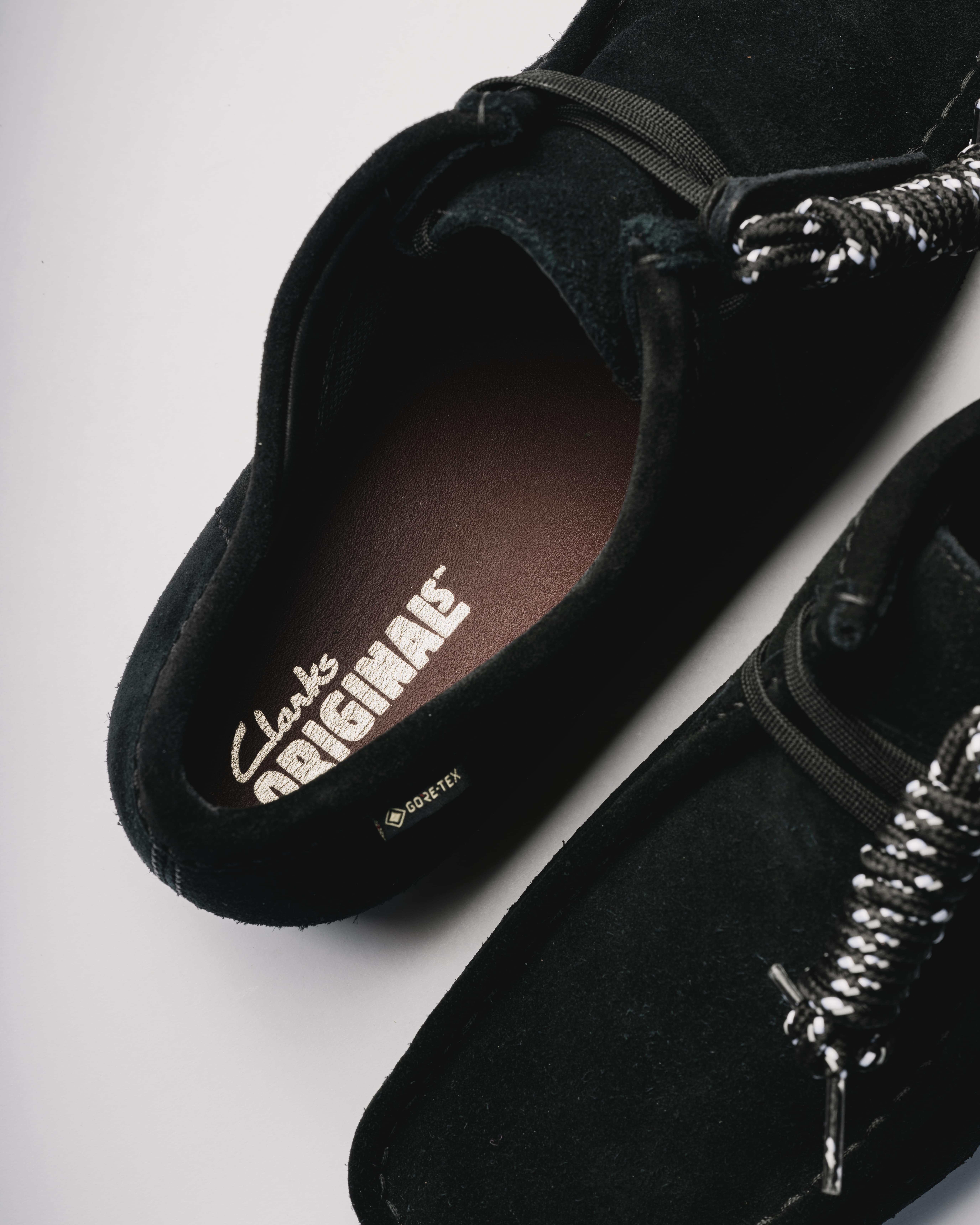 Clarks Originals Wallabee GORETEX | Black Suede