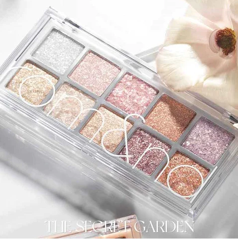 現 貨丨Romand better than palette 秘密花園系列10色打亮眼影盤 #00 Light & Glitter Garden