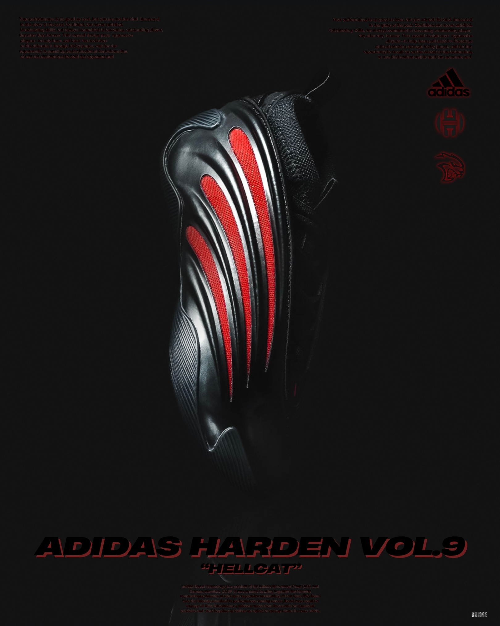 『深淵的使徒 Harden9地獄貓 💀』Adidas Harden Vol.9 “Hellcat” JH6483