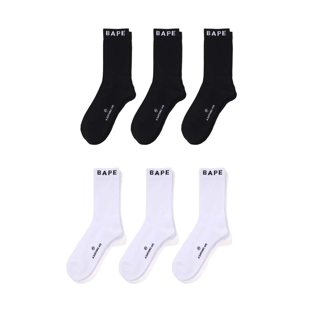 『日本連線中』2025SS A BATHING APE BAPE SOCKS 3 PAIRS 襪子 三雙一組