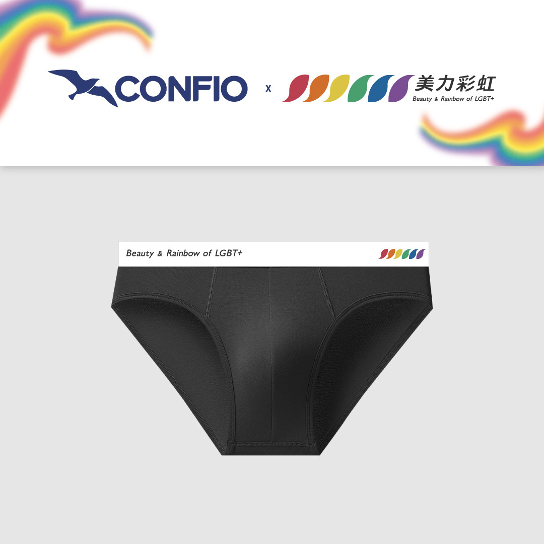 美力彩虹聯名款丨彩虹水滴-立體三角褲