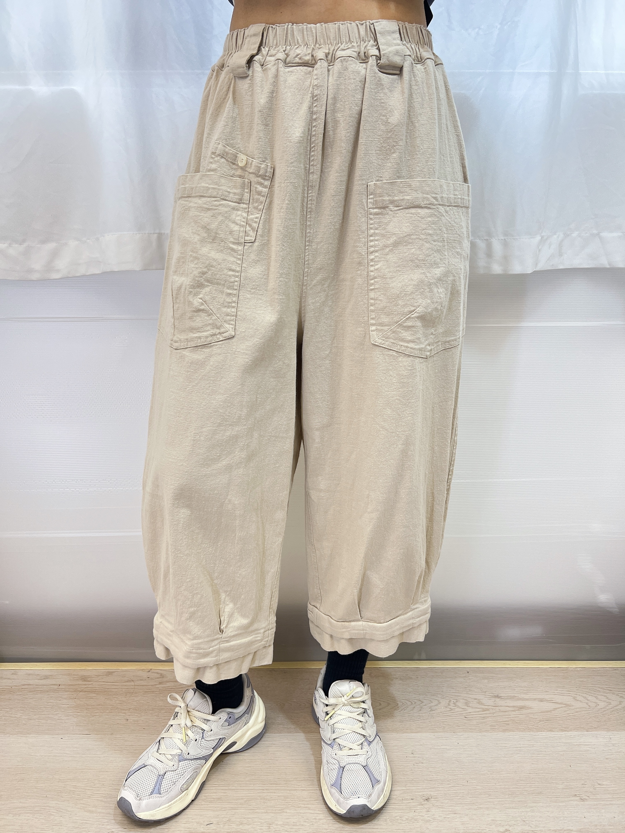 SY 波浪褲腳8分褲