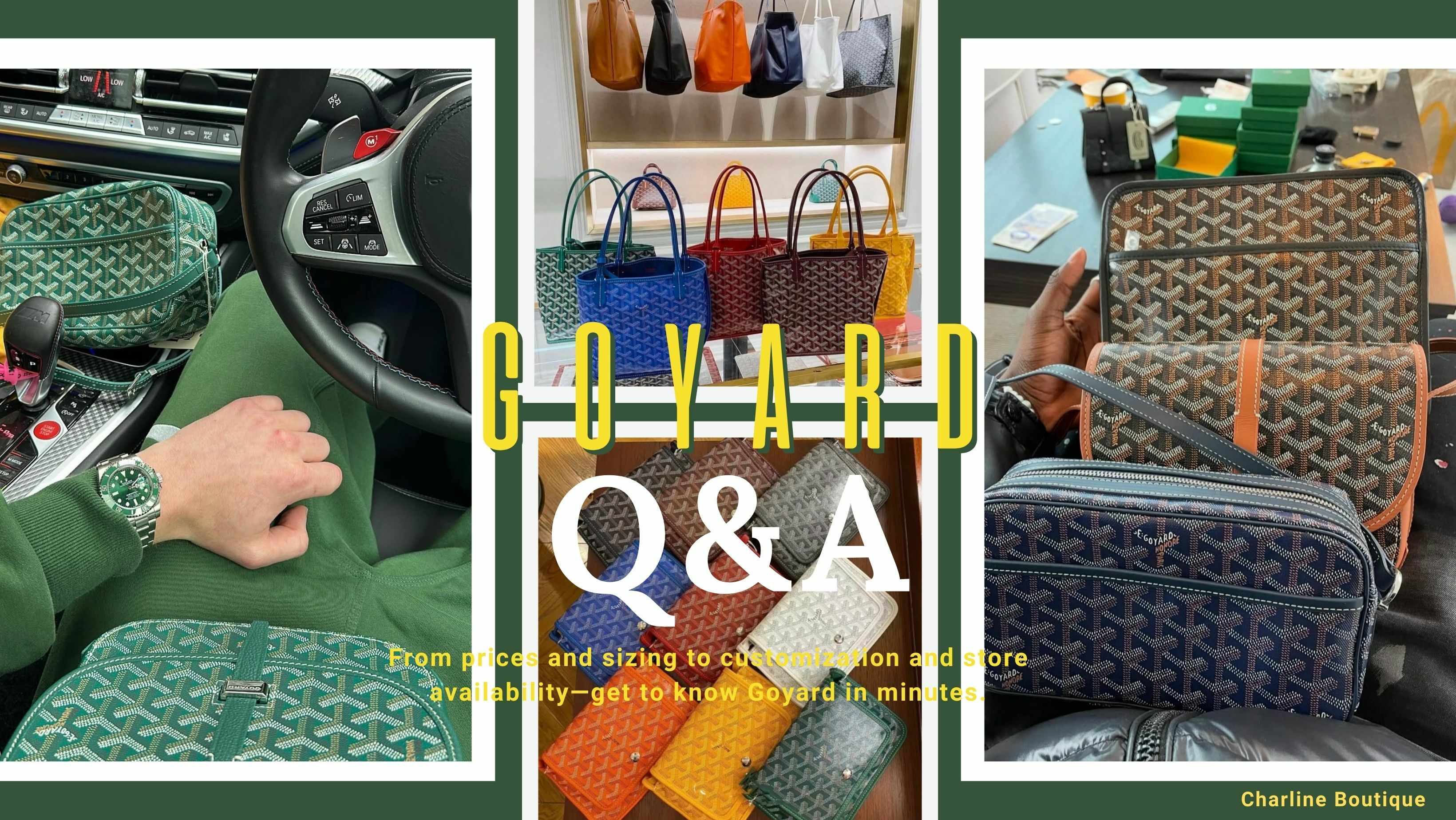 想知道哪一款 Goyard 適合您？ Charline Boutique 專注精品代購超過十年，不只販售，更陪您挑對包。我們了解市場價格、熱門尺寸與經典色系，能根據您的預算、穿搭風格與用途，推薦最適合您的人生第一咖 Goyard 包。  選對包，就像選對旅伴，讓它陪您每段旅程、每個重要時刻。