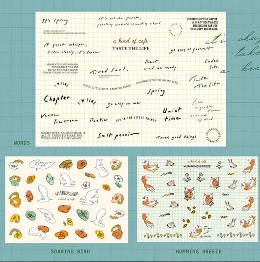 三款貼紙有組合價格$200*另包含一張文字小貼