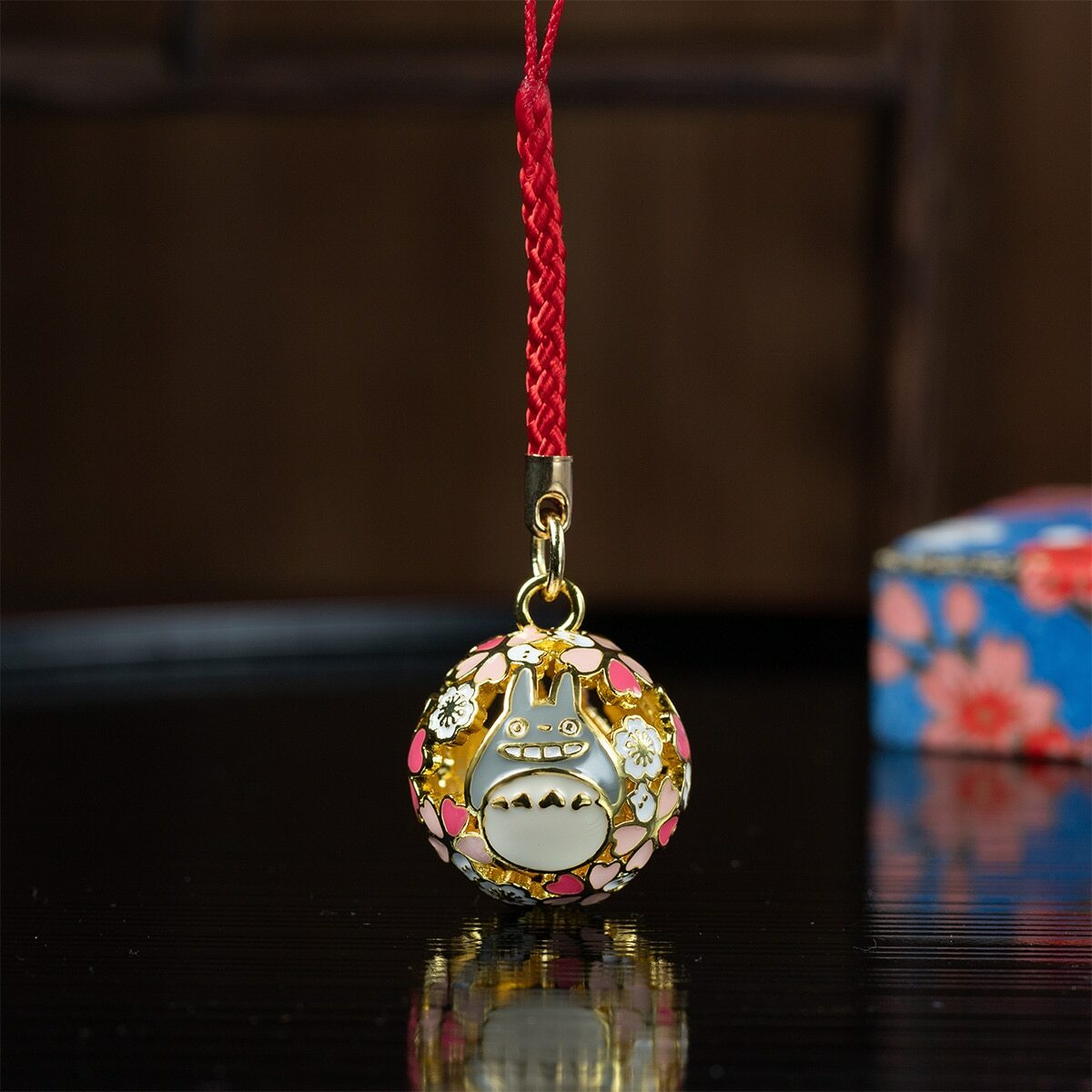 鈴鐺吊飾 龍貓 大小龍貓和櫻花