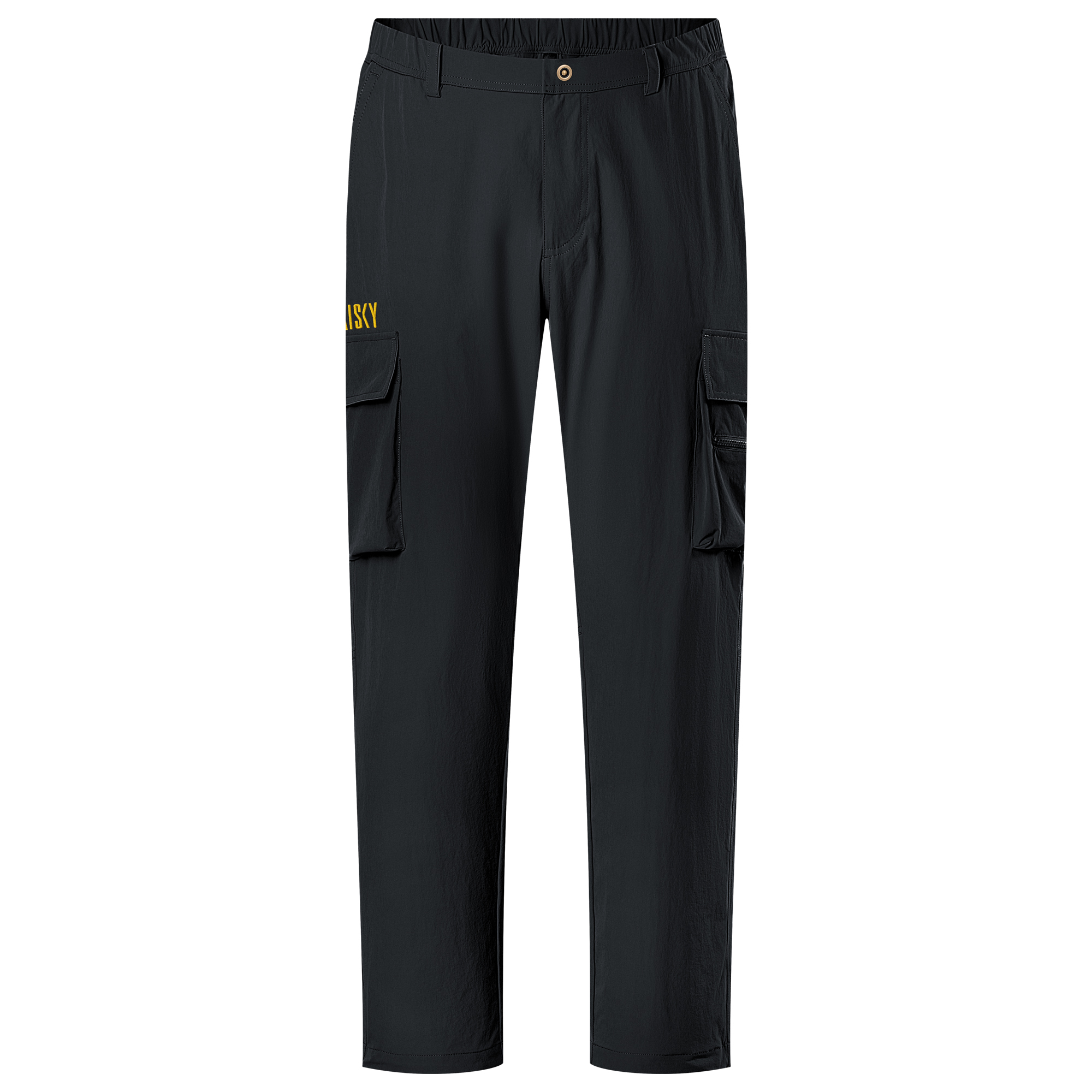 多口袋休閒工裝長褲 黑