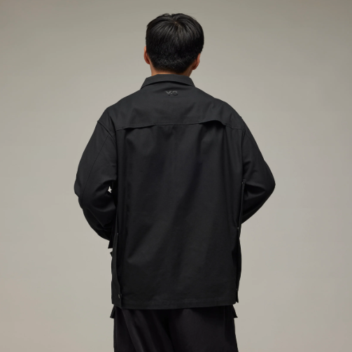 【 Y-3 LS PKT SHIRT 大口袋長袖夾克 - 黑 】