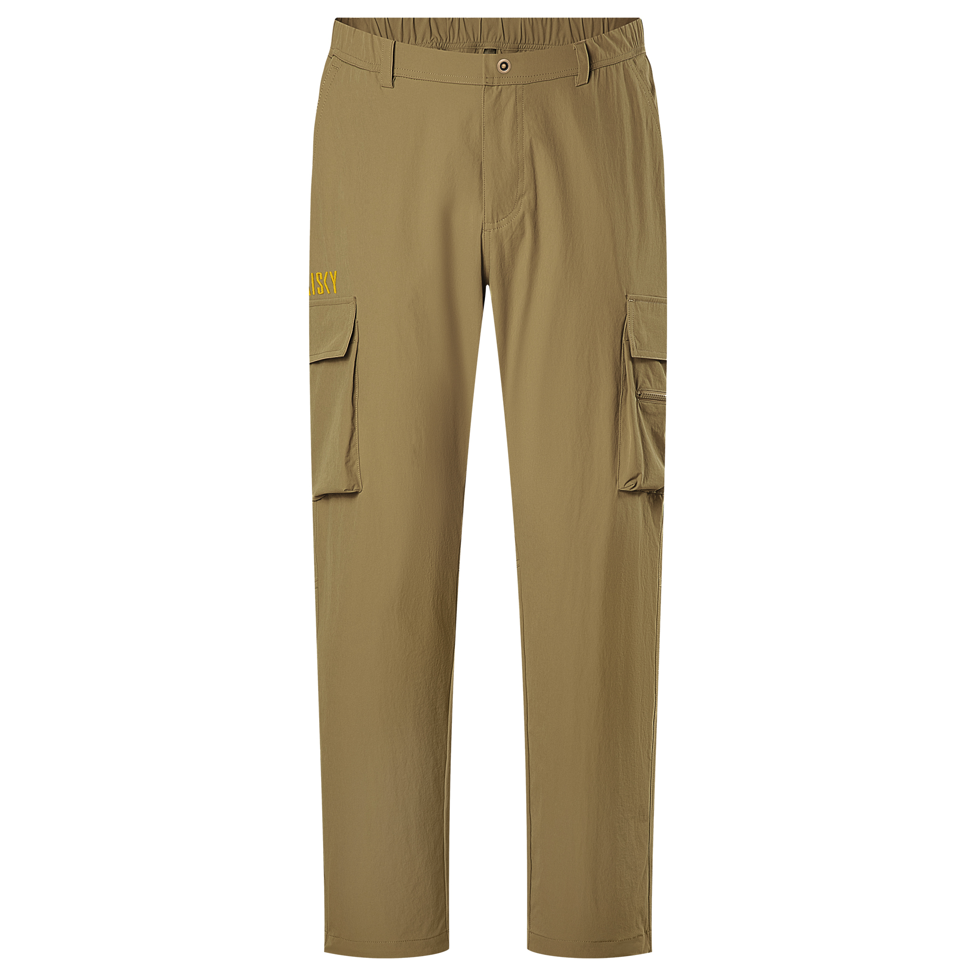 多口袋休閒工裝長褲 棕