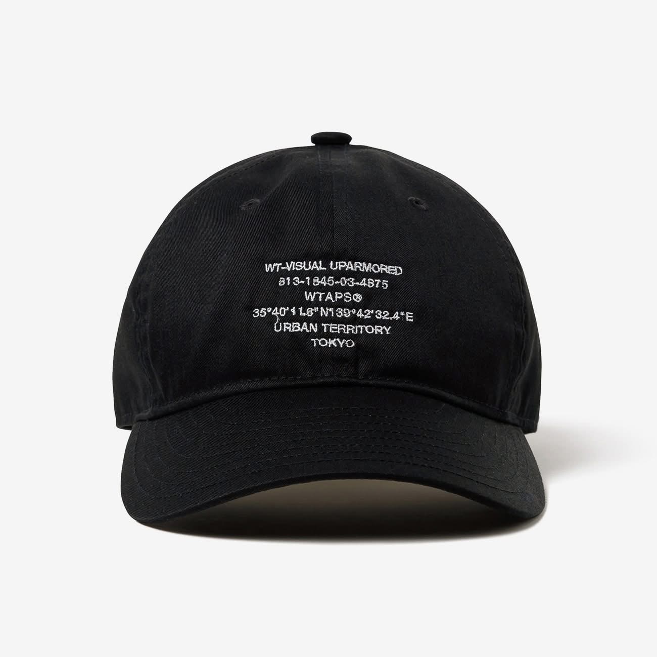 WTAPS T-6M 01 / CAP / CTPL. TWILL 六分割帽 刺繡 LOGO 斜紋布 黑色-251HCDT-HT01