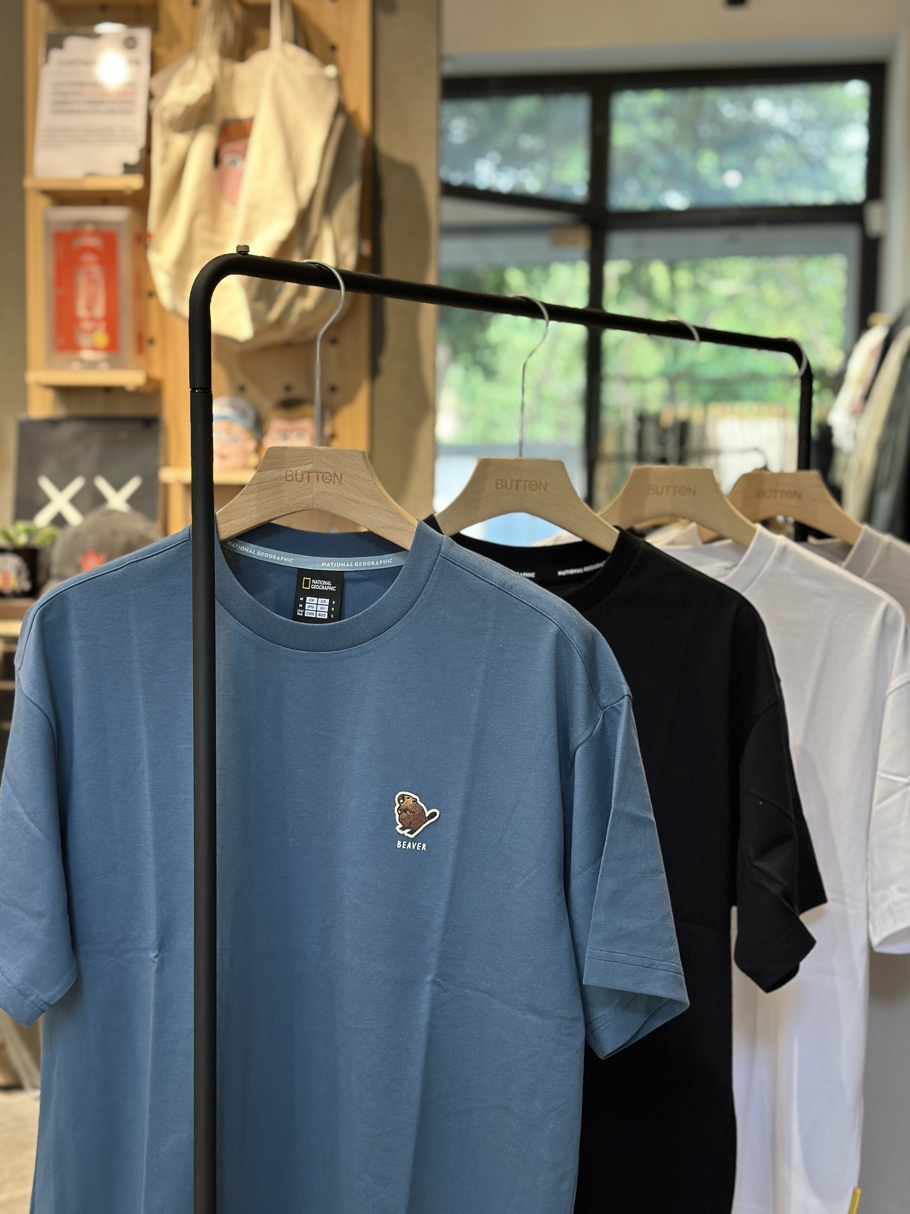 【現貨】NATIONAL GEOGRAPHIC 國家地理 動物布章系列 河狸 短tee N252UTS030