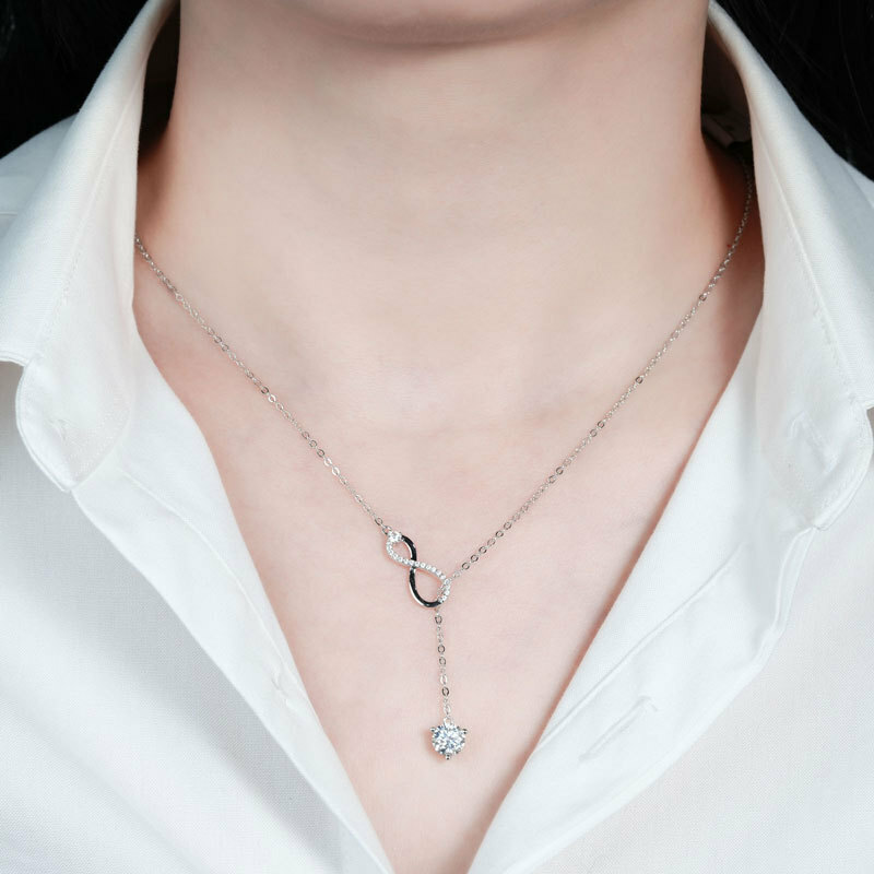 莫桑鑽無限愛頸鍊    N1C004