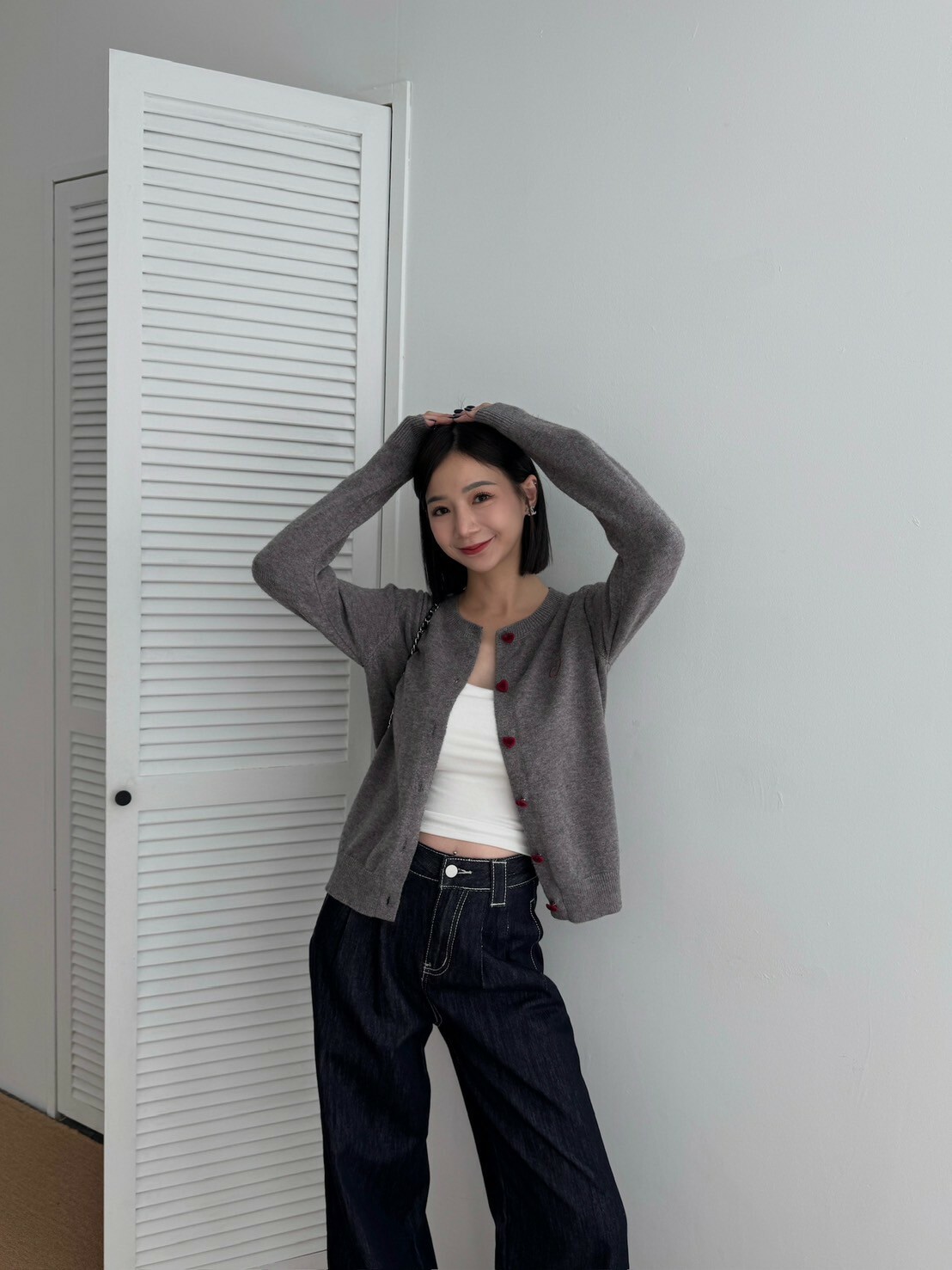 刺繡小愛心針織外套