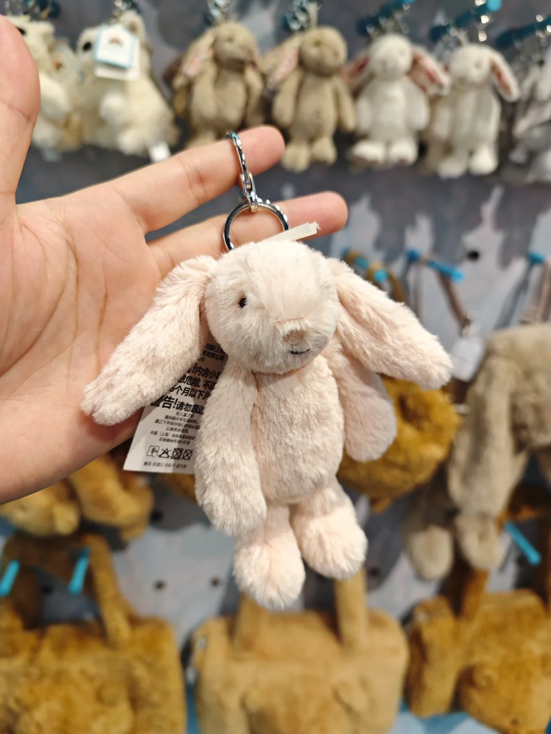 Jellycat 靦腆邦妮吊飾 Bashful Beige Bunny Bag Charm 三色