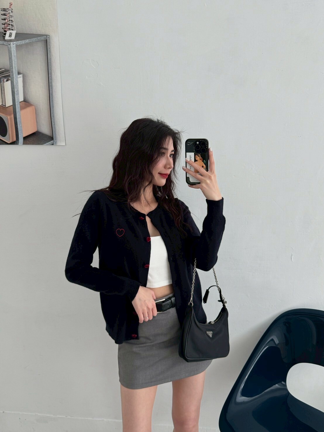 刺繡小愛心針織外套