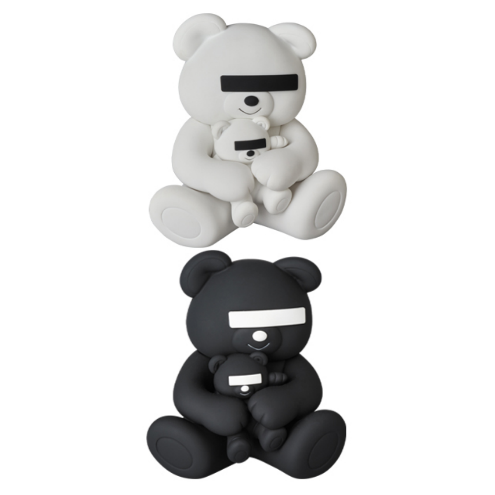 MEDICOM TOY VCD UNDERCOVER BEAR WHITE＋BLACK SET